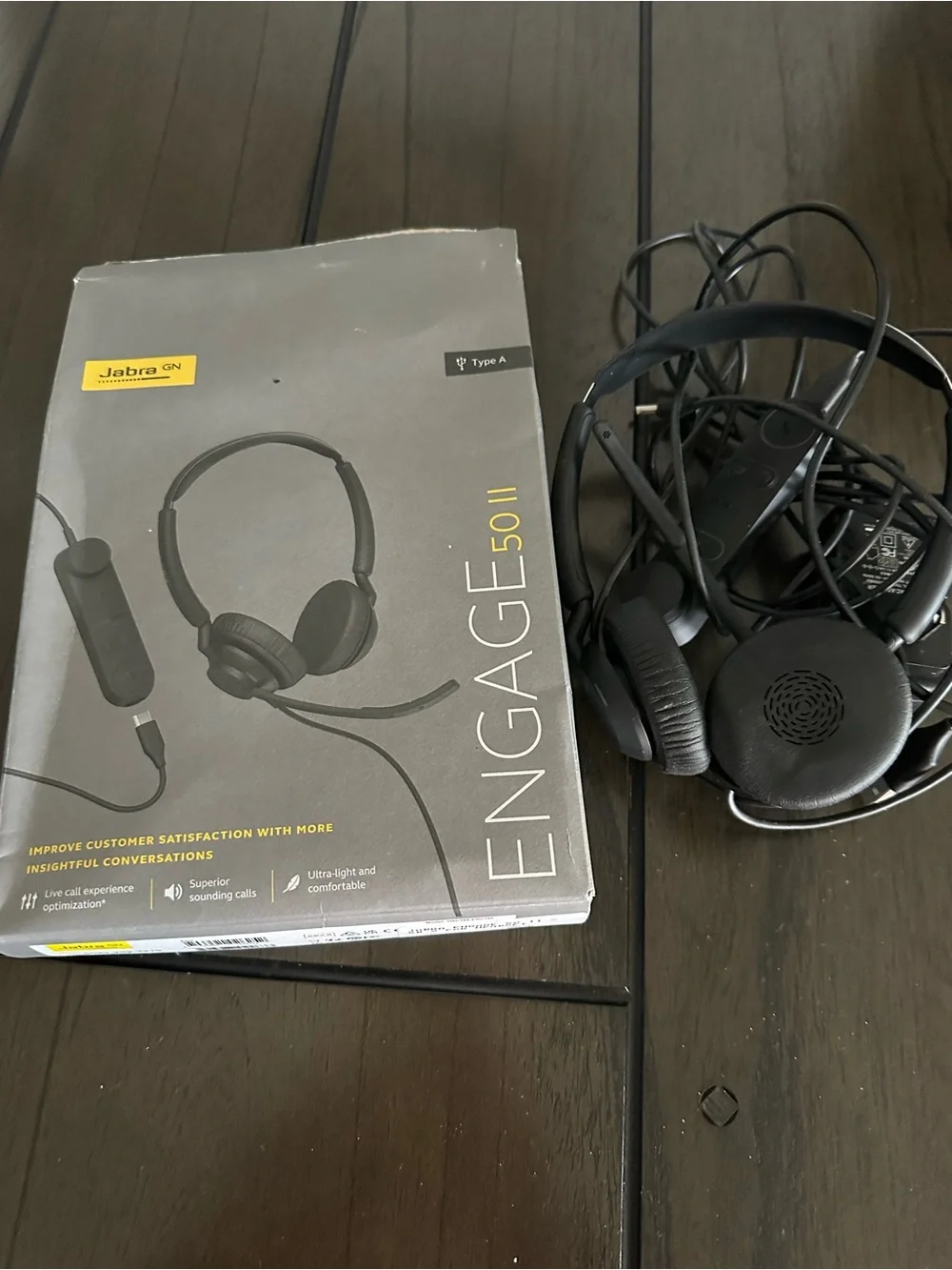 Engage 50 II Black USB-A Wired Headset
